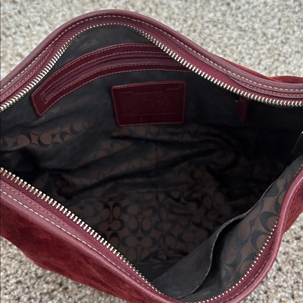 Coach vintage y2k suede hobo Crescent bag - Picture 7 of 7